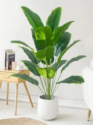 1pc Artificial Plants Large Tropical Palm Tree Fake Banana Plants Leaves Real Touch Plastic Monstera For Home Garden Party Decor