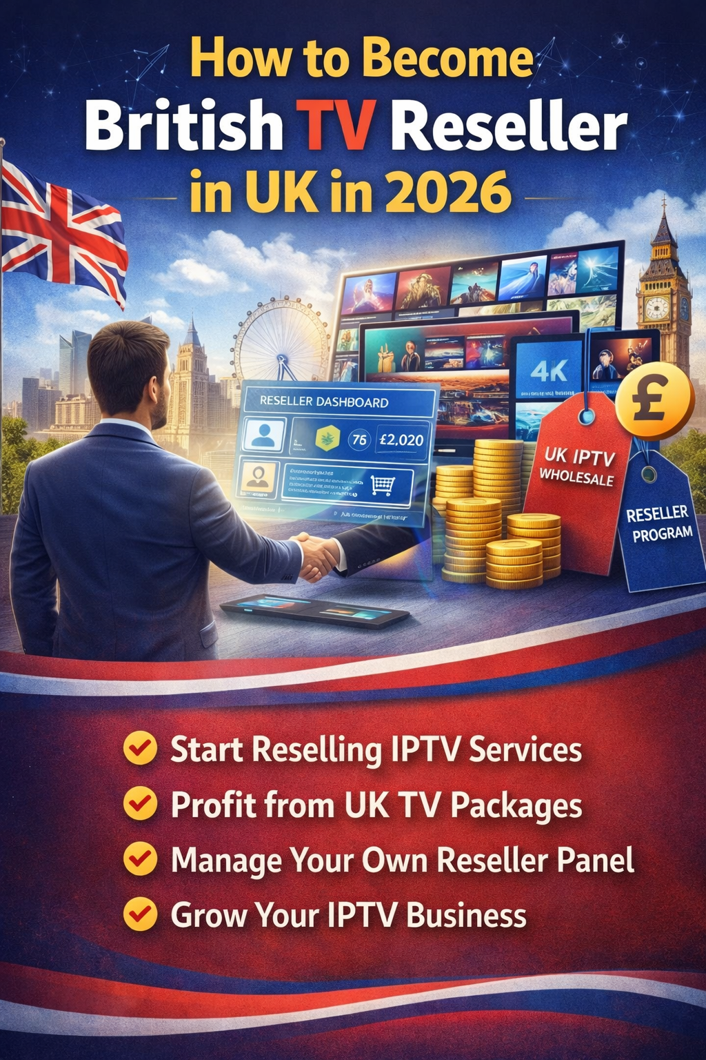 British Tv ResellerBritish TV Reseller Become an IPTV Reseller in UK