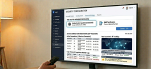  Dashboard security settings showing 2FA configuration and active connection monitoring with IP tracking