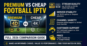Premium VS Cheap Football IPTV