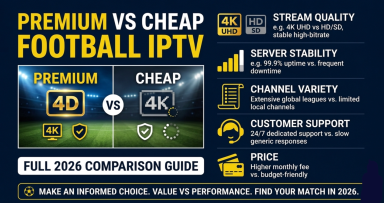 Premium VS Cheap Football IPTV