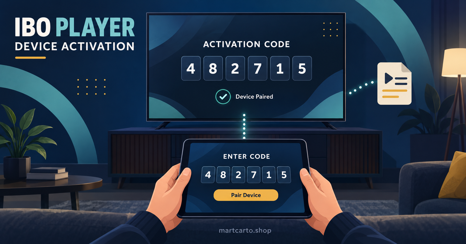 IBO Player Device Activation Concept
