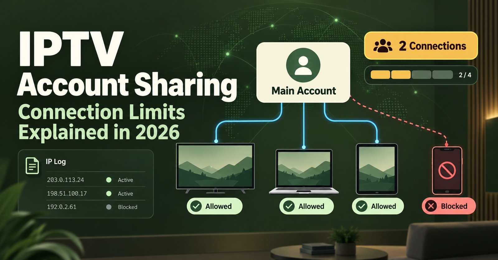 IPTV Account Sharing
