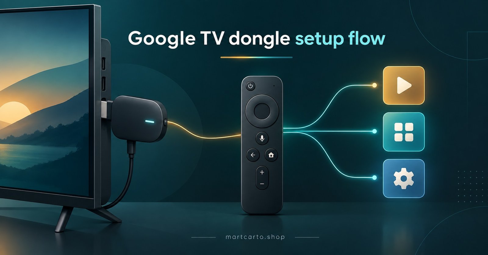Google TV dongle setup flow