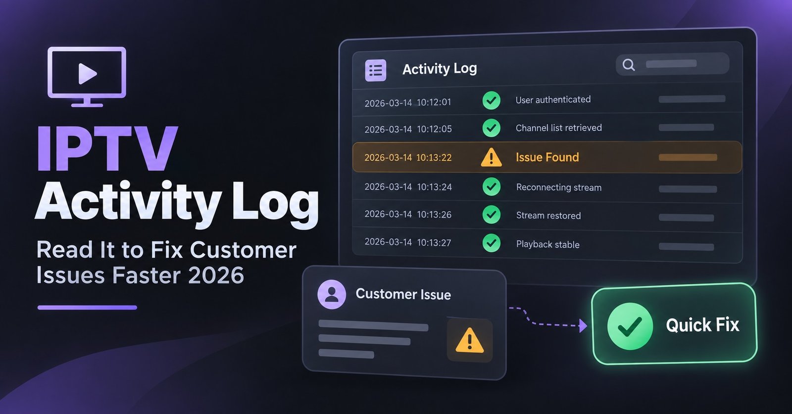 IPTV Activity Log